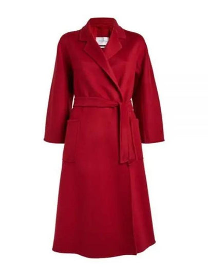 Ludmilla 1 Belt Cashmere Single Coat Red - MAX MARA - BALAAN 2