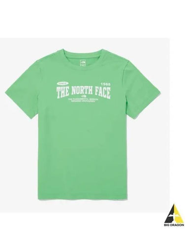 The North Face KIDS Ice Day Short Sleeve Round Tee NT7UQ08U APG - THE NORTH FACE - BALAAN 1