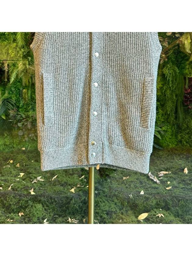 Knit Hooded Vest Grey - BRUNELLO CUCINELLI - BALAAN 4