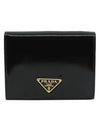 Pedant Leather Half Wallet Black - PRADA - BALAAN 2