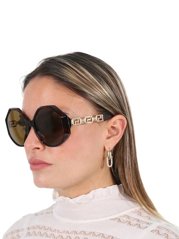 Versace Dark Brown Geometric Ladies Sunglasses VE4395 534673 59 - VERSACE - BALAAN 2