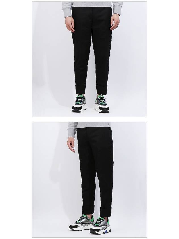 Roll-Up Sideline Straight Pants Black - DIOR - BALAAN 3