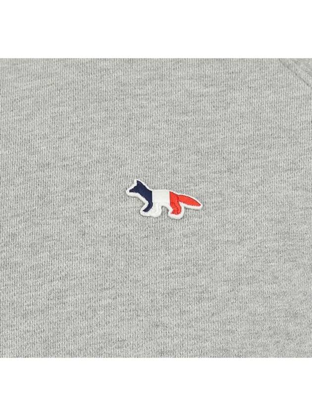 Tricolor Fox Patch Sweatshirt Gray Melange - MAISON KITSUNE - BALAAN 6