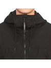 Shell R Goggle Hooded Jacket Black - CP COMPANY - BALAAN 8