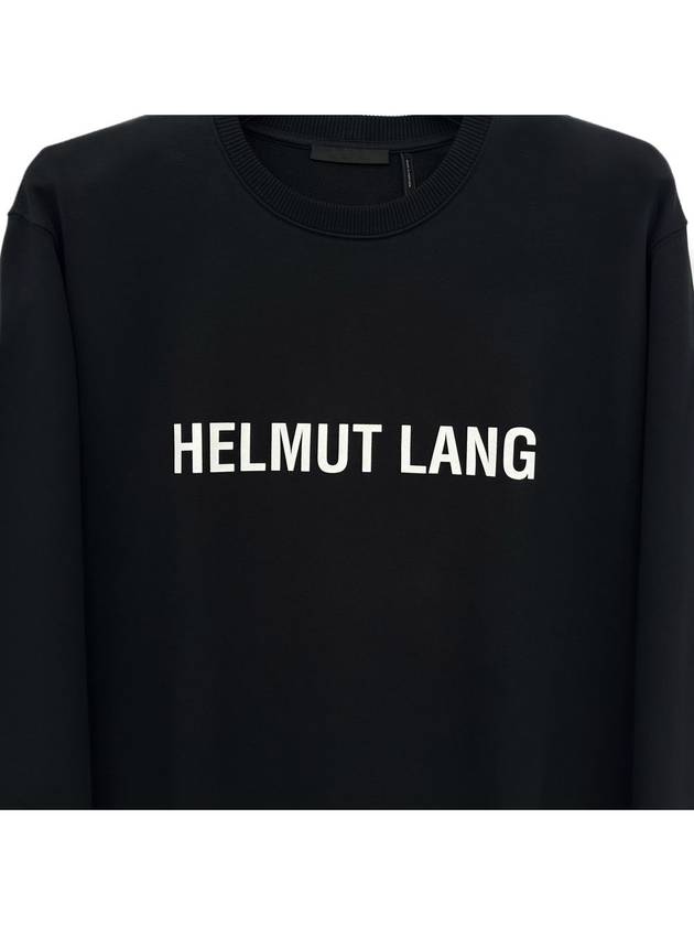 Core Crew Neck Logo Sweatshirt Black - HELMUT LANG - BALAAN 4