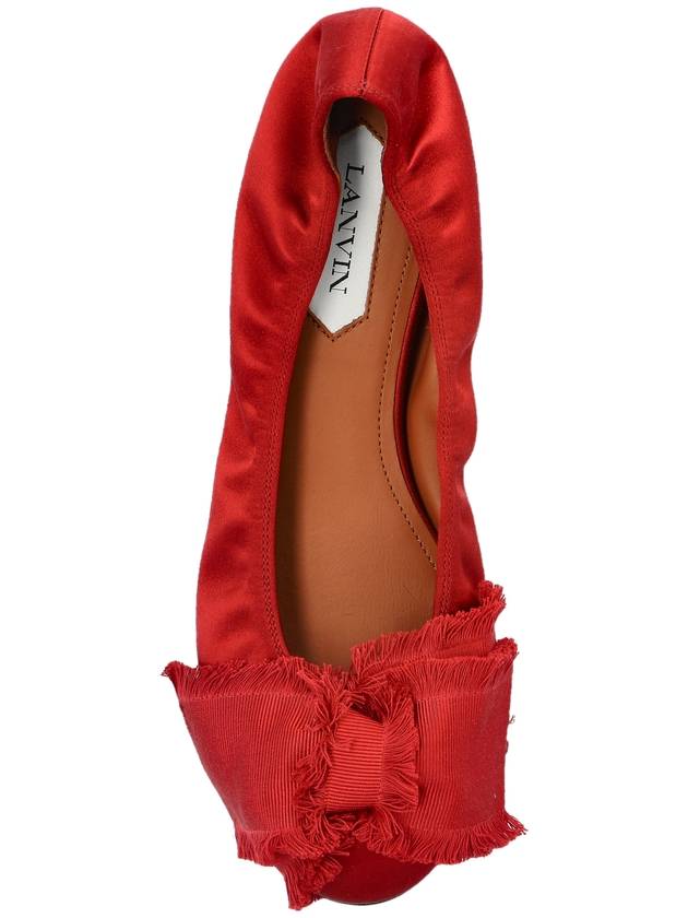 Lanvin Satin Ballet Flats, Women's, Red - LANVIN - BALAAN 6