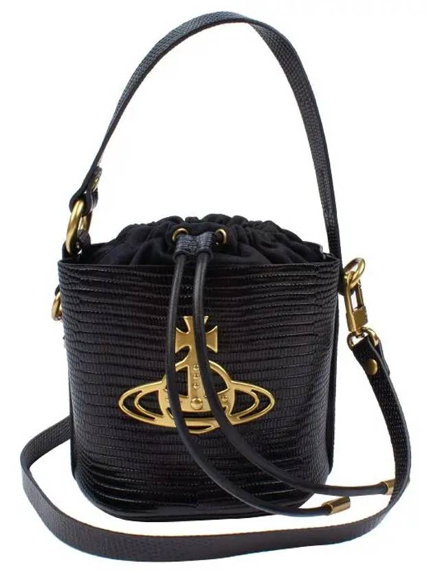 Daisy Drawstring Bucket Bag Black - VIVIENNE WESTWOOD - BALAAN 5