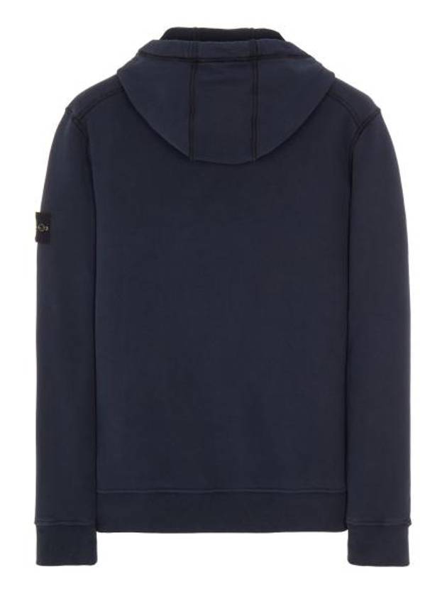 Wappen Patch Cotton Fleece Hoodie Navy - STONE ISLAND - BALAAN 3