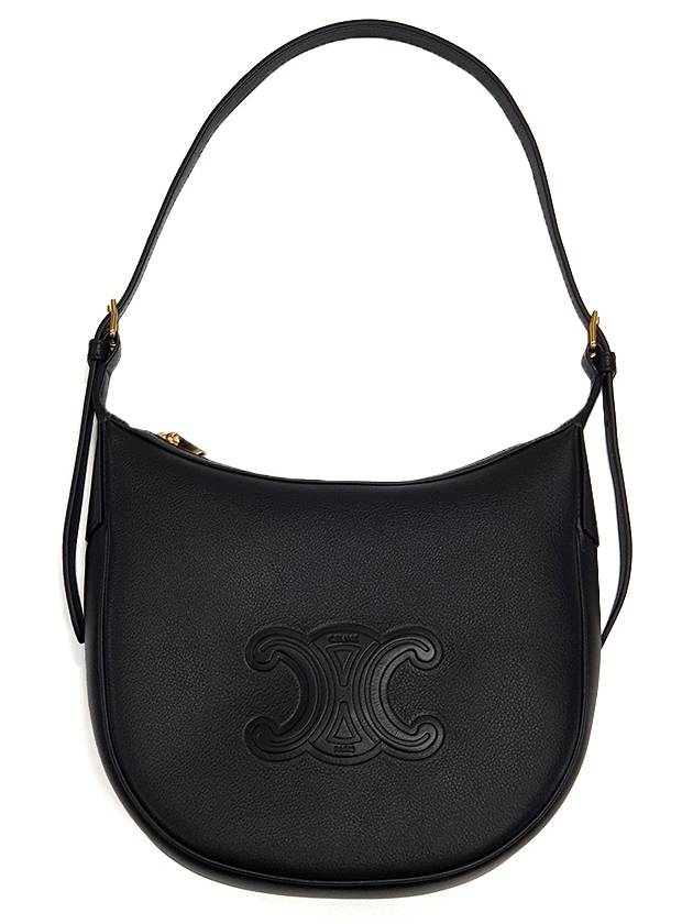 Heloise Cuir Triomphe Small Supple Calfskin Shoulder Bag Black - CELINE - BALAAN 2