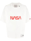 Nasa Print Short Sleeve T-Shirt White - MAISON MIHARA YASUHIRO - BALAAN 1