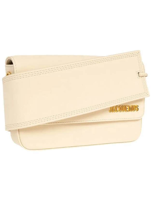 Le Carinu Logo Shoulder Bag Cream - JACQUEMUS - BALAAN 4