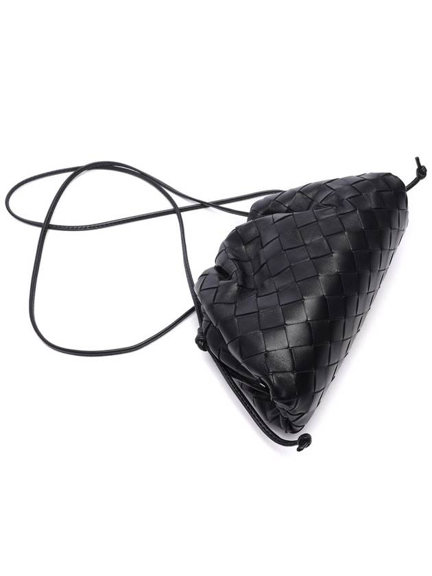 Intrecciato Mini Pouch Bag Black - BOTTEGA VENETA - BALAAN 6