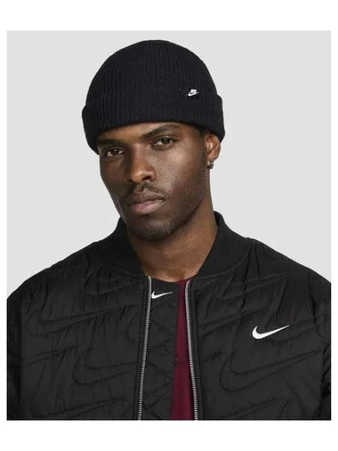 Terra Futura365 Short Cuffs Beanie Black HF0176 010 - NIKE - BALAAN 1