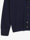 Dressed Fox Patch Relaxed Cardigan Navy - MAISON KITSUNE - BALAAN 6