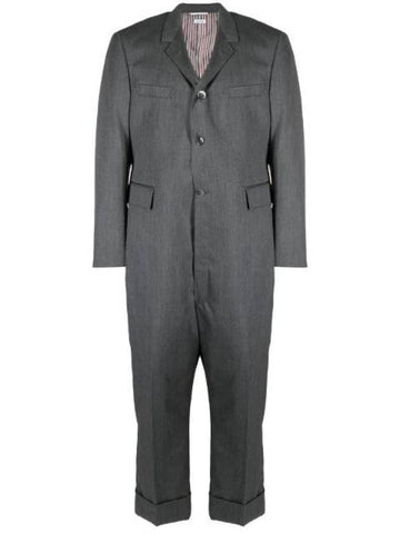 Men's Sports Coat Wool Jumpsuit Grey - THOM BROWNE - BALAAN 1