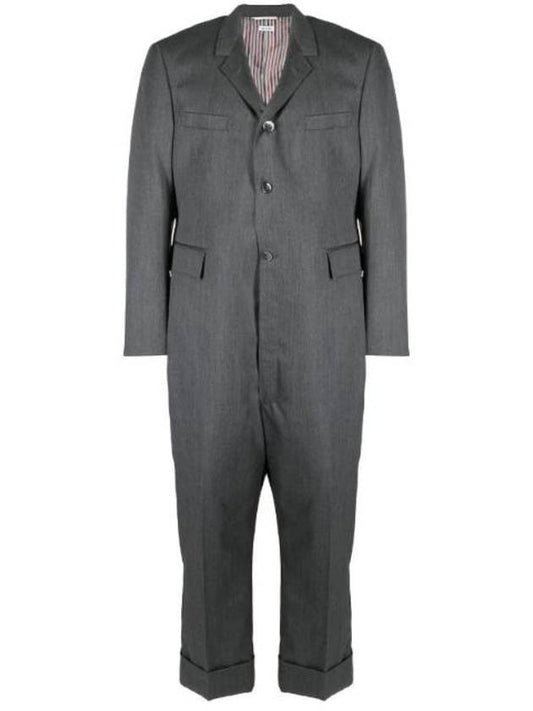 Men's Sports Coat Wool Jumpsuit Grey - THOM BROWNE - BALAAN 1