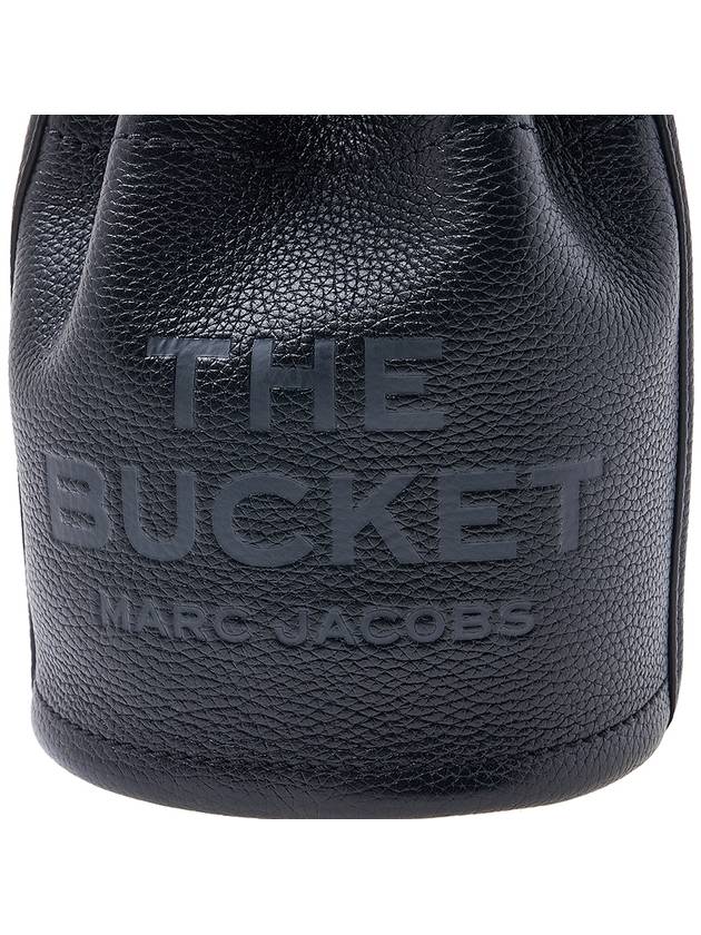 Micro Leather Mini Bucket Bag Black - MARC JACOBS - BALAAN 7