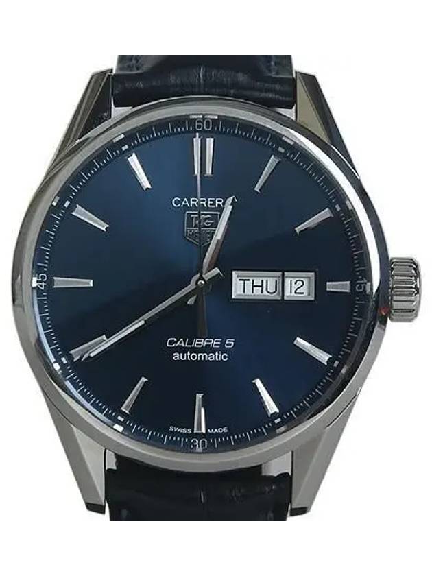 WAR201E BA0723 CARRERA Caliber5 Automatic Blue 41MM Day Date Men s Watch 4 - TAG HEUER - BALAAN 1