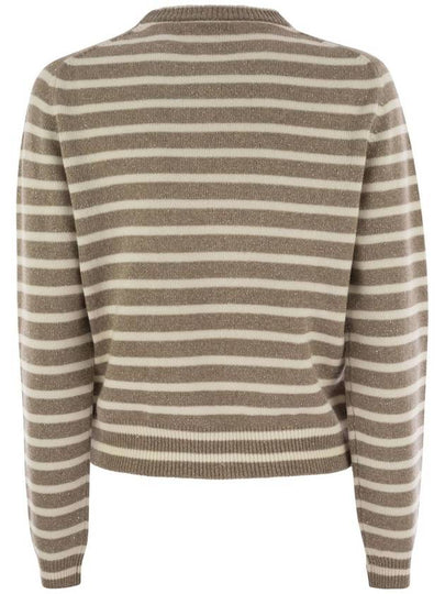 Sparkling & Dazzling striped cashmere and wool sweater - BRUNELLO CUCINELLI - BALAAN 2