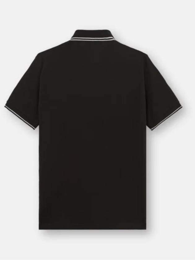 Logo Badge Polo Shirt Black - STONE ISLAND - BALAAN 3