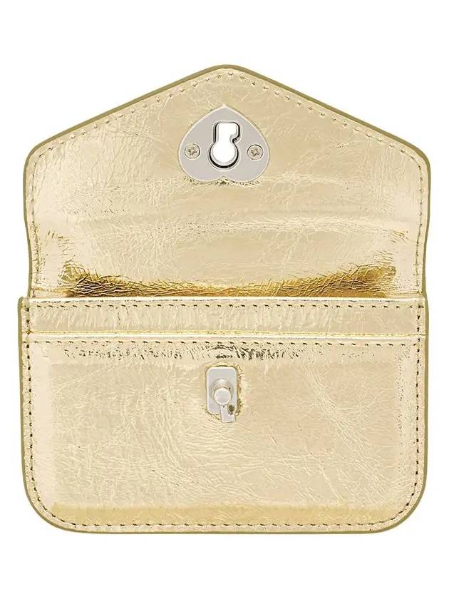 Heartlock compact business card card wallet shine gold - LE MASQUE - BALAAN 3