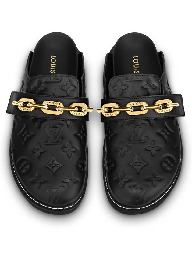 LV Cosy Flat Comfort Clog Black - LOUIS VUITTON - BALAAN 2