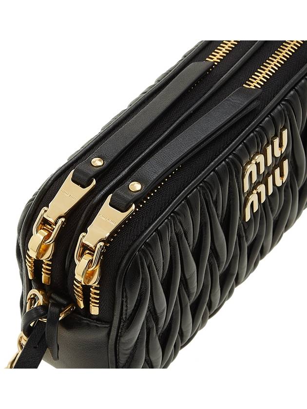 Matelasse Nappa Leather Mini Bag Black - MIU MIU - BALAAN 10