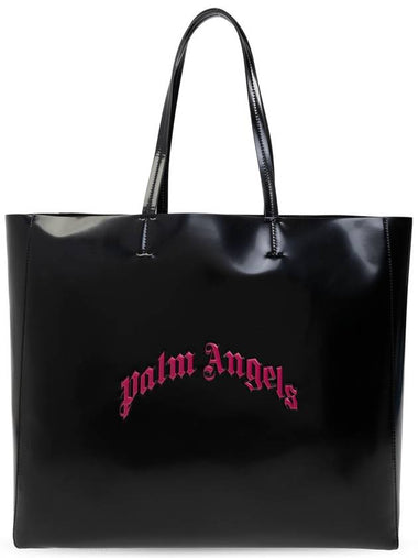 Palm Angels Eco-leather Shopper Bag, Women's, Black - PALM ANGELS - BALAAN 1