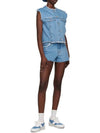 Mid-Thigh Denim Shorts Pale Blue - A.P.C. - BALAAN 5