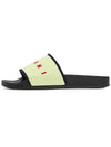 Stretch Logo Jacquard Slippers Beige - MARNI - BALAAN 5