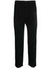 Pleated Basic Straight Pants Black - ISSEY MIYAKE - BALAAN 2