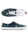 Tartan Paisley Twill Heritage Men's Low Top Sneakers - THOM BROWNE - BALAAN 1