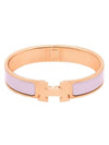 Clic H Rose Gold Bracelet Rose Cander - HERMES - BALAAN 1