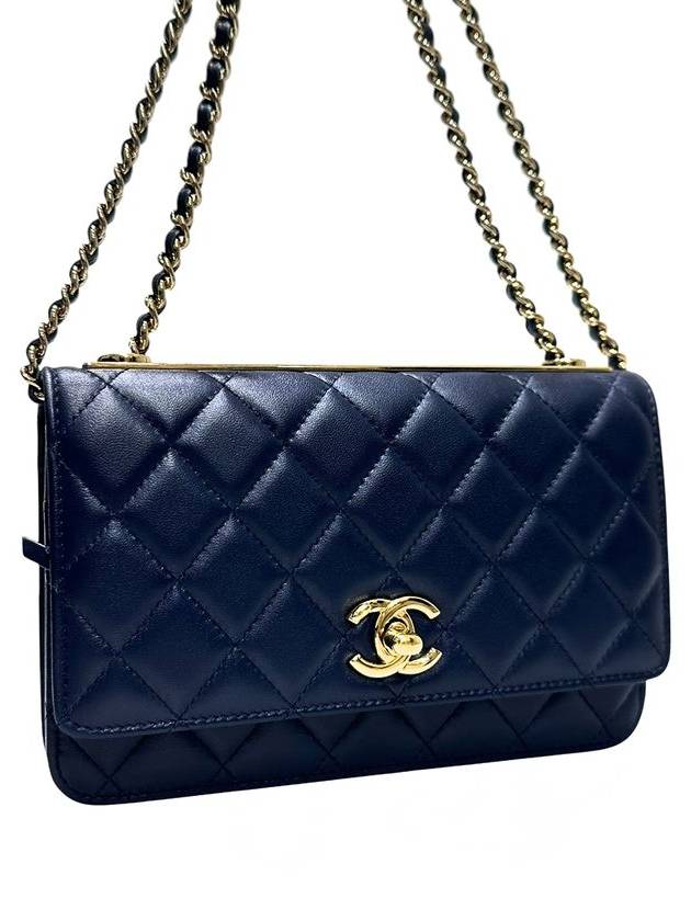 A80982 Trendy CC WOC Navy Lambskin Cross Bag - CHANEL - BALAAN 3