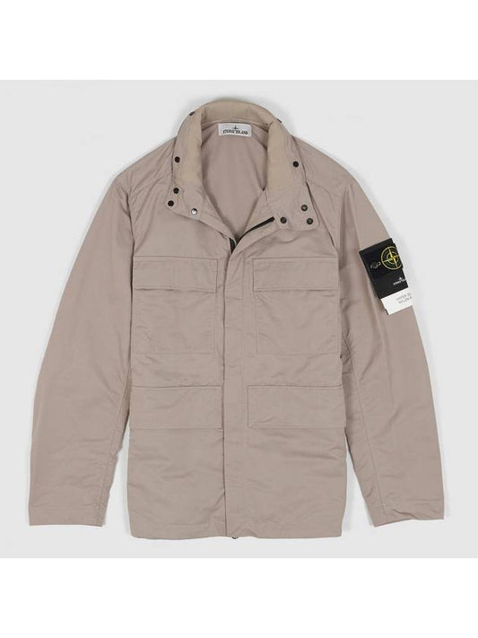 Hyper Dense Nylon Raso Field Jacket Dove Grey - STONE ISLAND - BALAAN 1