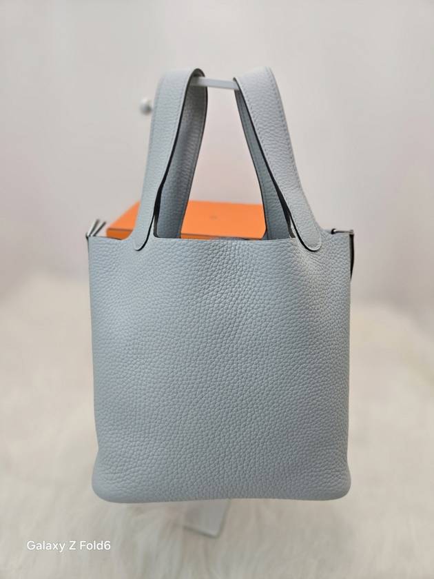 Picotin Lock 18 Tote Bag Bleu Pale - HERMES - BALAAN 4