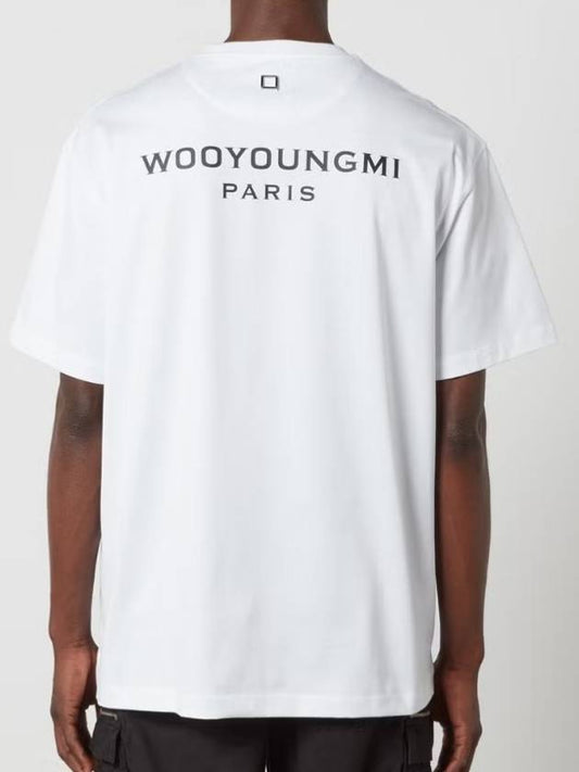 Men's Short Sleeve TShirt White - WOOYOUNGMI - BALAAN 1