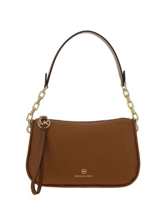 Jet Set Charm Large Leather Shoulder Bag Brown - MICHAEL KORS - BALAAN 1