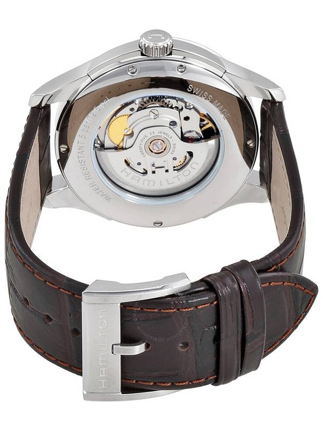 Jazzmaster Viewmatic Leather Watch White - HAMILTON - BALAAN 4