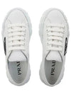 Double Wheel Re-Nylon Gabardine Low-Top Sneakers White - PRADA - BALAAN 2