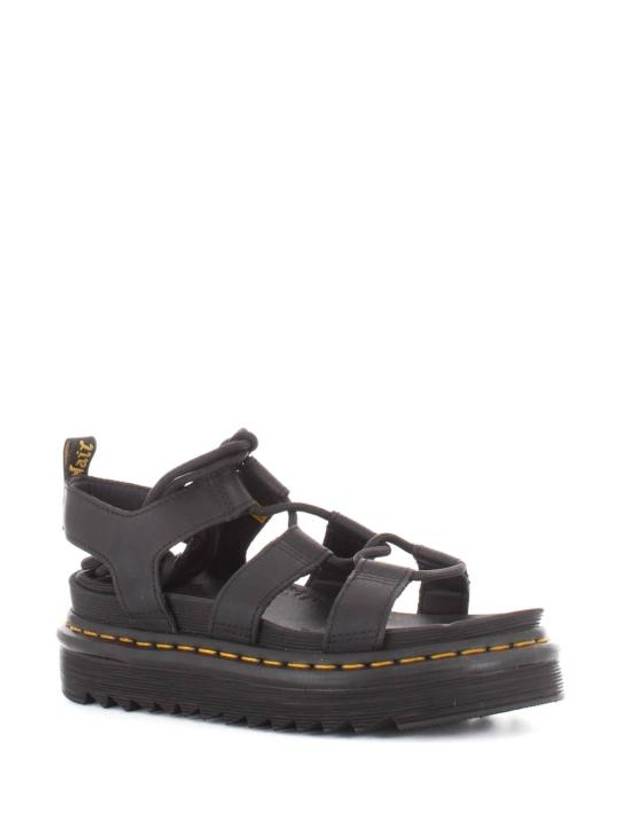 Hydro Natilla Gladiator Leather Sandals Black - DR. MARTENS - BALAAN 3