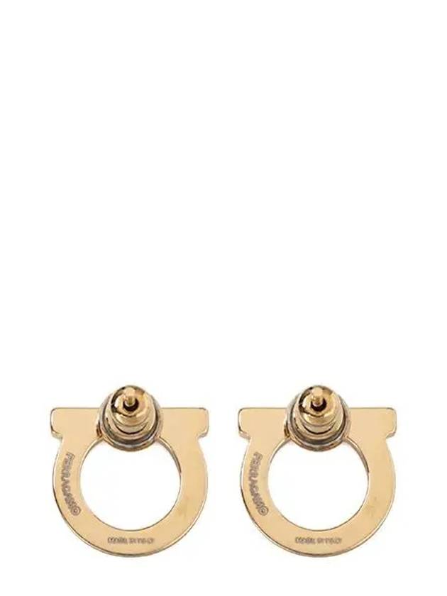 Ferragamo gold Gancini crystal L earrings 76 0122 0696573 - SALVATORE FERRAGAMO - BALAAN 2