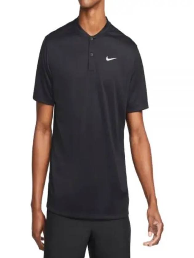 Men's Dri Fit Tennis Blade Polo Short Sleeve T-Shirt Black - NIKE - BALAAN 2