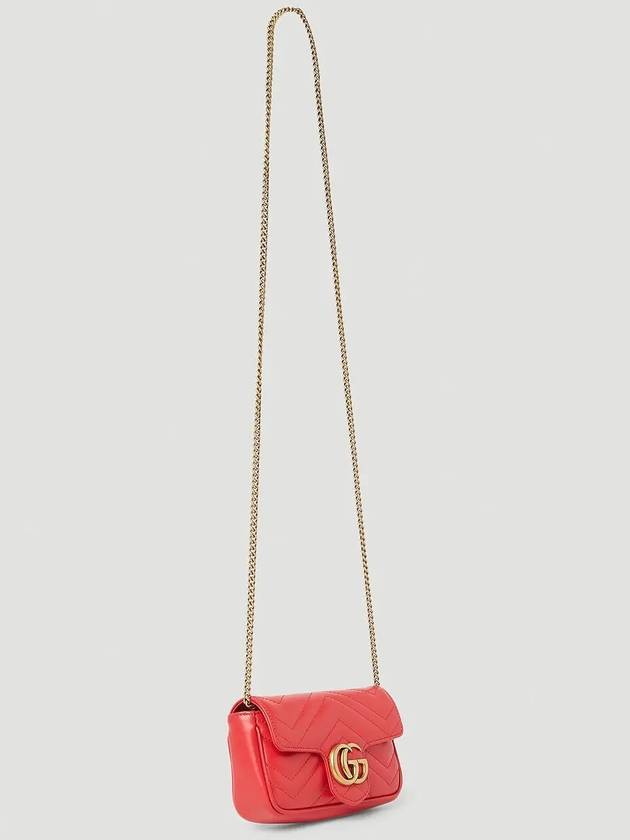 GG Marmont Matelasse Super Mini Bag Red - GUCCI - BALAAN 4