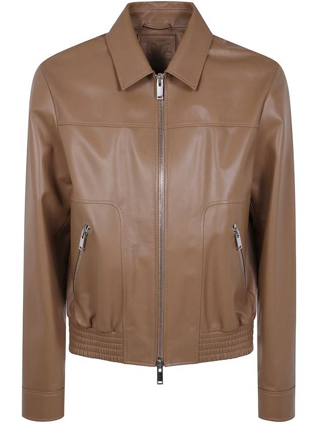 Desa 1972 Leather Fitted Bomber Jacket Clothing - DESA 1972 - BALAAN 1