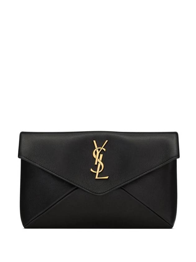 Cassandre Envelope Pouch Bag Black - SAINT LAURENT - BALAAN 1