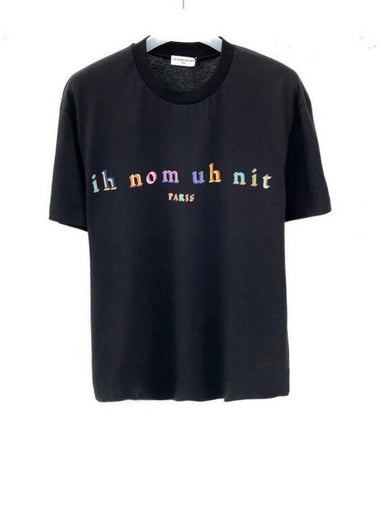 Same day shipping offseason discount rainbow alphabet logo short sleeve tshirt Nus22214 009 - IH NOM UH NIT - BALAAN 1