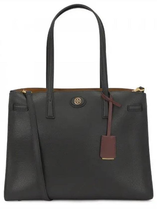 Robinson Satchel Tote Bag Black - TORY BURCH - BALAAN 2