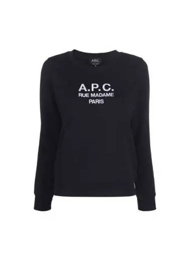 Women's Tina Logo Sweat Sweatshirt Black - A.P.C. - BALAAN 2