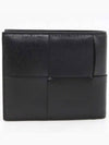 Intrecciato Half Wallet Black - BOTTEGA VENETA - BALAAN 3